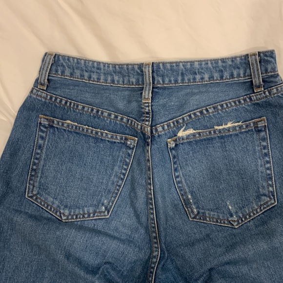 Reformation raw hem size wide leg straight 27 jeans - Picture 5 of 5